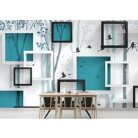 ФабрикаФресок Бирюзовые квадраты 634270 (400x270) Image #3