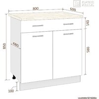 Кортекс-мебель Корнелия Лира НШ80р1ш (дуб сонома/королевский опал) Image #3