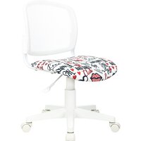 Бюрократ CH-W296NX (белый TW-15/мультиколор красные губы)