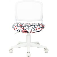 Бюрократ CH-W296NX (белый TW-15/мультиколор красные губы) Image #2