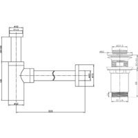 Lauter 21441A + клапан 21190W + сифон 21635W (белый матовый) Image #18