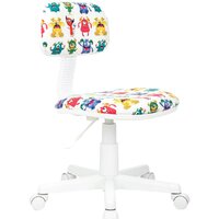 Бюрократ CH-W201NX (белый монстры/пластик белый)