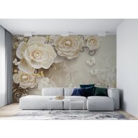 ФабрикаФресок 3D Цветы с бабочками 874270 (400x270) Image #4