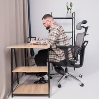 AksHome Enigma (сетка, серый/алюминий с подставкой) Image #12