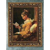 Декарт Читательница Итальянский художник 8Л0513 (в раме) Image #4