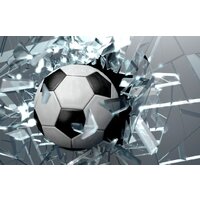 ФабрикаФресок Футбольный мяч разбивает стекло 714270 (400x270)