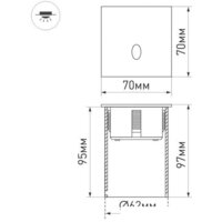 Arlight LT-GAP-S70x70-3W Warm3000 025738 Image #5