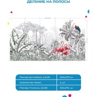 ФабрикаФресок Контрастные фламинго и попугаи 285270 (500x270) Image #4