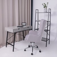 AksHome Bella XL (chrome Kiton 722 Smoke велюр/светло-серый) Image #3