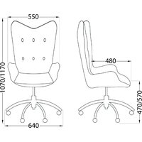 AksHome Bella XL (chrome Kiton 722 Smoke велюр/светло-серый) Image #19