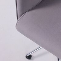 AksHome Bella XL (chrome Kiton 722 Smoke велюр/светло-серый) Image #14