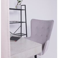 AksHome Bella XL (chrome Kiton 722 Smoke велюр/светло-серый) Image #5