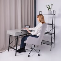 AksHome Bella XL (chrome Kiton 722 Smoke велюр/светло-серый) Image #2