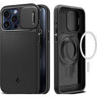 Spigen Optik Armor (MagFit) для iPhone 15 Pro Max ACS06599 (черный)