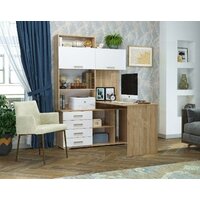 Памир ПКС-11 правый (дуб сонома/белый глянец) Image #3