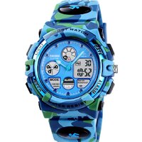 Skmei 1163 (голубой камуфляж)