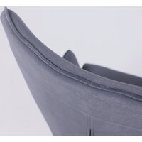 AksHome Bella XL (chrome Kiton 713 Graphite велюр/графит) Image #13