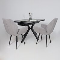 Аврора Рейн New 1400-2040x900 (камень черный Greys Black/черный матовый) Image #14