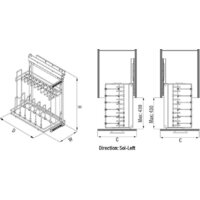 Starax S-2881-A (левое крепление, антрацит) Image #3