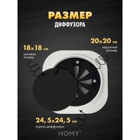 HOMY AIR круглый A125BR d200 (черная) Image #3