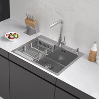 ARFEKA ECO AR мойка 600*500, коландер, дозатор SATIN DECOR MILLET GRAINS