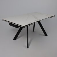 Аврора Монако New 1600/2240x900 (камень белый Greys White/черный матовый) Image #3