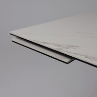 Аврора Монако New 1600/2240x900 (камень белый Greys White/черный матовый) Image #6