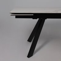 Аврора Монако New 1600/2240x900 (камень белый Greys White/черный матовый) Image #8