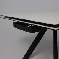 Аврора Монако New 1600/2240x900 (камень белый Greys White/черный матовый) Image #5