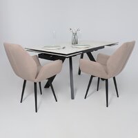 Аврора Монако New 1600/2240x900 (камень белый Greys White/черный матовый) Image #15