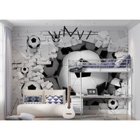 ФабрикаФресок Футбольные мячи из стены 724270 (400x270) Image #4