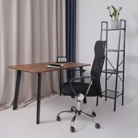 AksHome Aria (ткань/сетка/экокожа, черный) Image #3