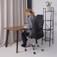 AksHome Aria (ткань/сетка/экокожа, черный) Image #2