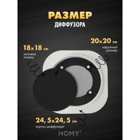 HOMY AIR круглый A125B d200 (черная) Image #4