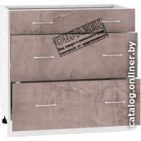 Кортекс-мебель Корнелия Лира НШ80р3ш без столешницы (розовый) Image #2