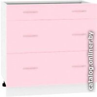 Кортекс-мебель Корнелия Лира НШ80р3ш без столешницы (розовый) Image #1