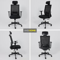 AksHome Arcus (сетка/ткань, черный/черный полиамид) Image #3