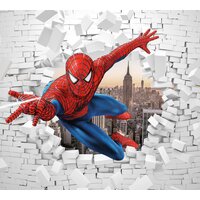ФабрикаФресок Человек Паук из Стены 1003270 (300x270)