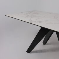 Lepremo AV 2122 МДФ+керамика раздвижной 1400-2000x850 (натуральный глянцевый Gold Jade/черный) Image #14