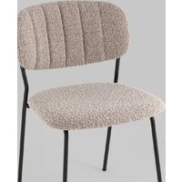 Stool Group Кэрол без подлокотников FDC9003 DC2635-4A grey (букле серый/черные ножки) Image #6