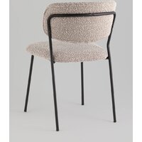 Stool Group Кэрол без подлокотников FDC9003 DC2635-4A grey (букле серый/черные ножки) Image #4
