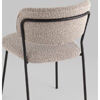 Stool Group Кэрол без подлокотников FDC9003 DC2635-4A grey (букле серый/черные ножки) Image #7