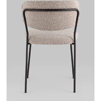 Stool Group Кэрол без подлокотников FDC9003 DC2635-4A grey (букле серый/черные ножки) Image #5