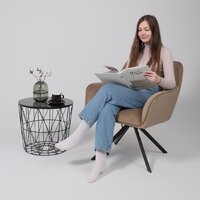 AksHome Virginia (велюр, капучино HCJ-11/черный) Image #2