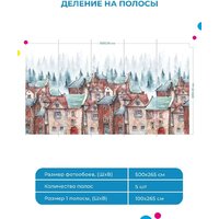 ФабрикаФресок Акварельные Домики для детей 125265 (500x265) Image #5