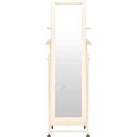 Мебелик с зеркалом на колесах В 24Н (слоновая кость)