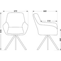 AksHome Virginia (кремовый велюр HCJ-3/черный) Image #17