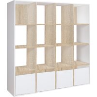 Мебель-класс Стеллаж Куб-6 (белый/дуб сонома) Image #2