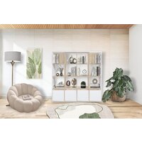 Мебель-класс Стеллаж Куб-6 (белый/дуб сонома) Image #3