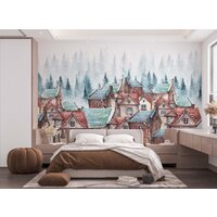 ФабрикаФресок Акварельные Домики для детей 124265 (400x265) Image #4